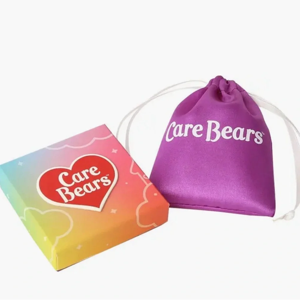 Care Bears Pink “Cheer Bear” Rainbow Charm Necklace